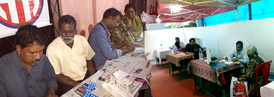 Organizing free medical camps