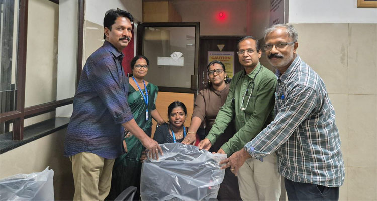 H for H donates revolving wheelchairs to Eranakulam General Hospital