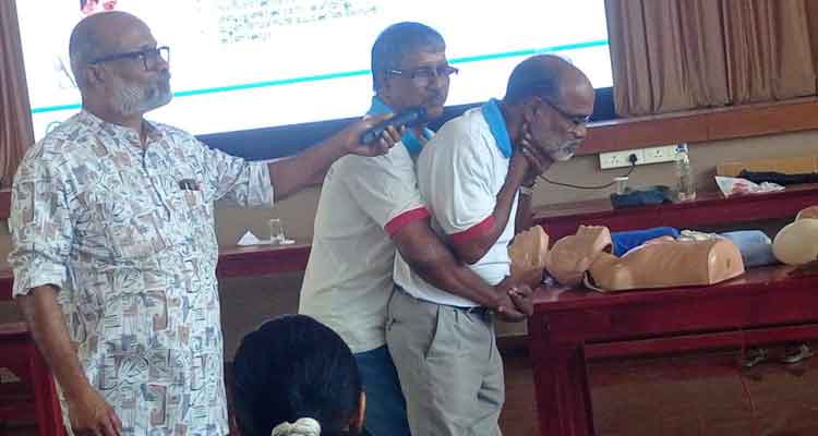 H for H Conducts BLS Training at Rajagiri College